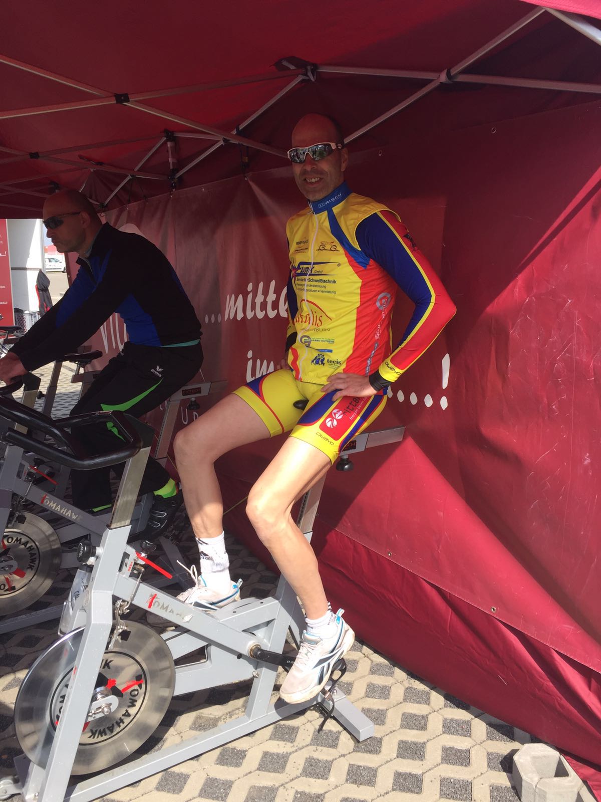 Andreas Baum kurz vor seinem Start